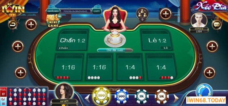 cược rào xóc đĩa tại iwin
