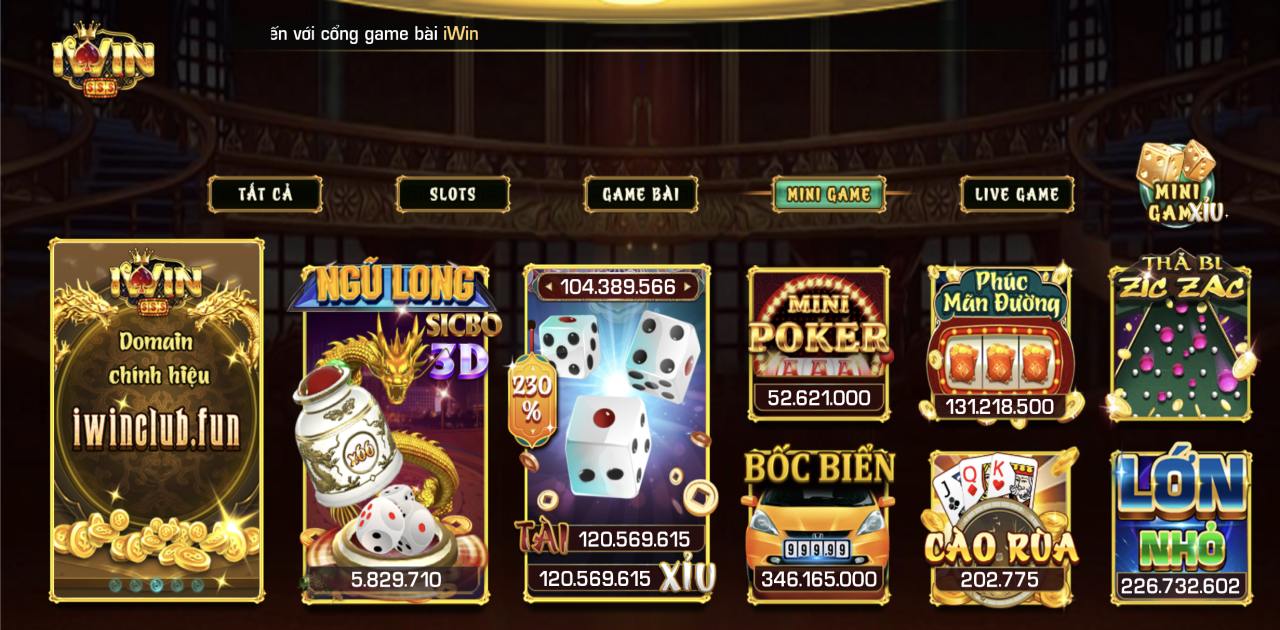 Giới thiệu về minigame Iwin mới nhất